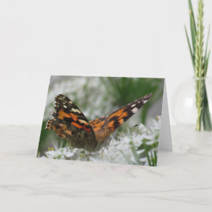Gemäldete Lady Butterfly Karte