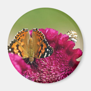Gemäldete Lady Butterfly Magnet