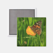 Gemäldete Lady Butterfly Magnet (Vorderseite/Rückseite)