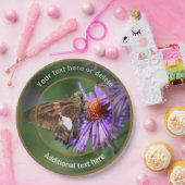 Gemäldete Lady Butterfly Natur Personalisiertes Pa Pappteller (Party)