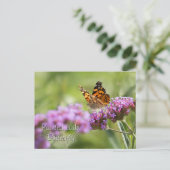 Gemäldete Lady Butterfly Postkarte (Stehend Vorderseite)
