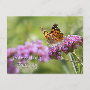 Gemäldete Lady Butterfly Postkarte