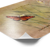 Gemäldete Lady Mixed Media Fotodruck (Ecke)