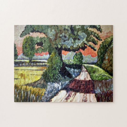 Gemäldete Landschaft Jigsaw Puzzle (Horizontal)