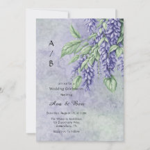 Gemäldete Lavender Wisteria Wedding Celebration