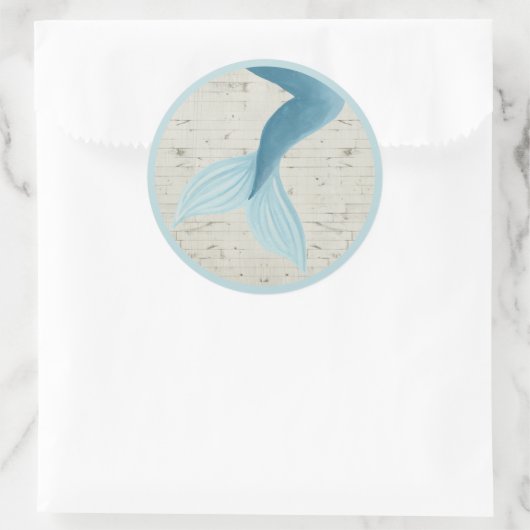 Gemäldete Meerjungensammlung Runder Aufkleber (Tasche)