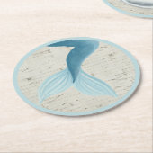 Gemäldete Meerjungensammlung Runder Pappuntersetzer (Angewinkelt)