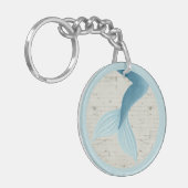 Gemäldete Meerjungensammlung Schlüsselanhänger (Vorderseite links)