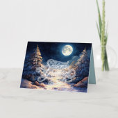Gemäldete Mondlichter Schneewinterszene (Vorderseite)
