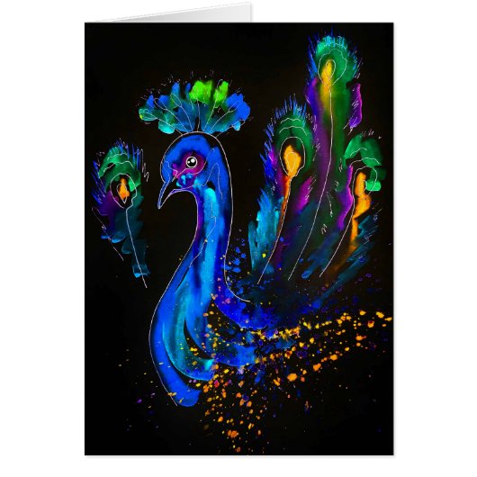 Gemäldete Pfauenlehne innen (Vorne)