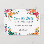 Gemäldete romanische Hochzeit Save The Date (Vorne/Hinten)