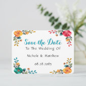 Gemäldete romanische Hochzeit Save The Date (Stehend Vorderseite)