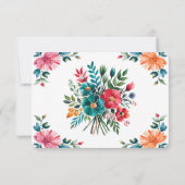 Gemäldete romanische Hochzeit Save The Date (Rückseite)