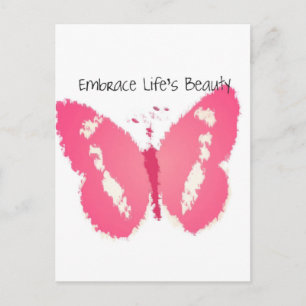 Gemäldete Schmetterlingshauty Postkarte