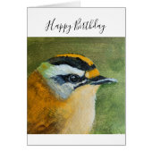 Gemäldete Vogelgrippe Geburtstagskarte (Vorne)