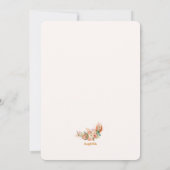 Gemäldete Wasserfarbe Einladung (Rückseite)