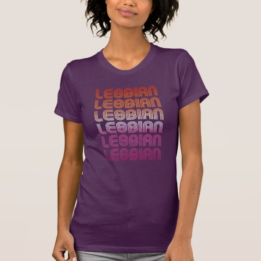 Gemäldeter lesbischer Pride-T - Shirt (Vorderseite)