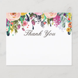 Gemäldetes Blumenbeauty Salon Danke Flyer