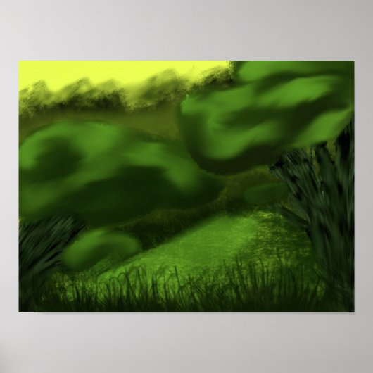 Gemäldetes Dschungel Poster (Vorne)