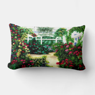 Gemäldetes Greenhouse Lumbar Kissen