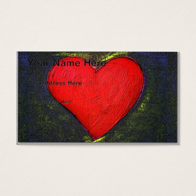 Gemäldetes Herz (Vorderseite)