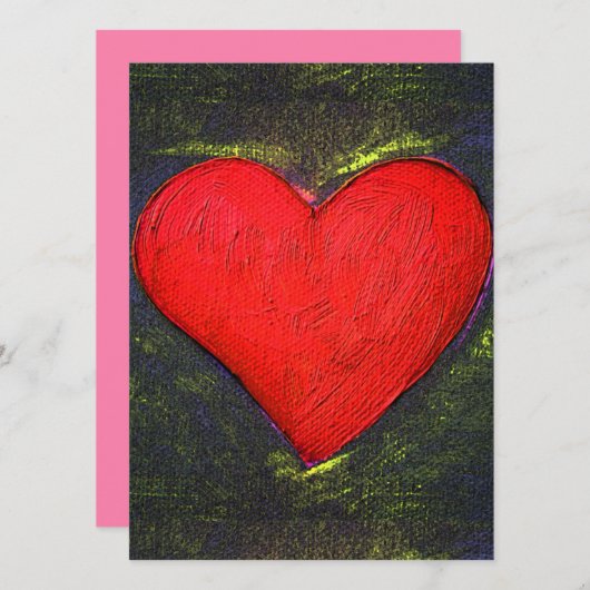 Gemäldetes Herz (Vorne/Hinten)