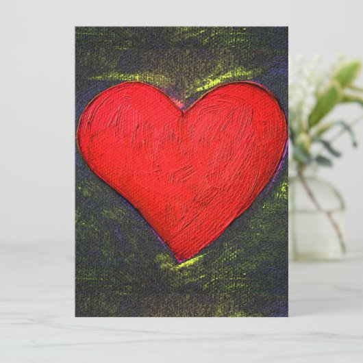 Gemäldetes Herz (Stehend Vorderseite)