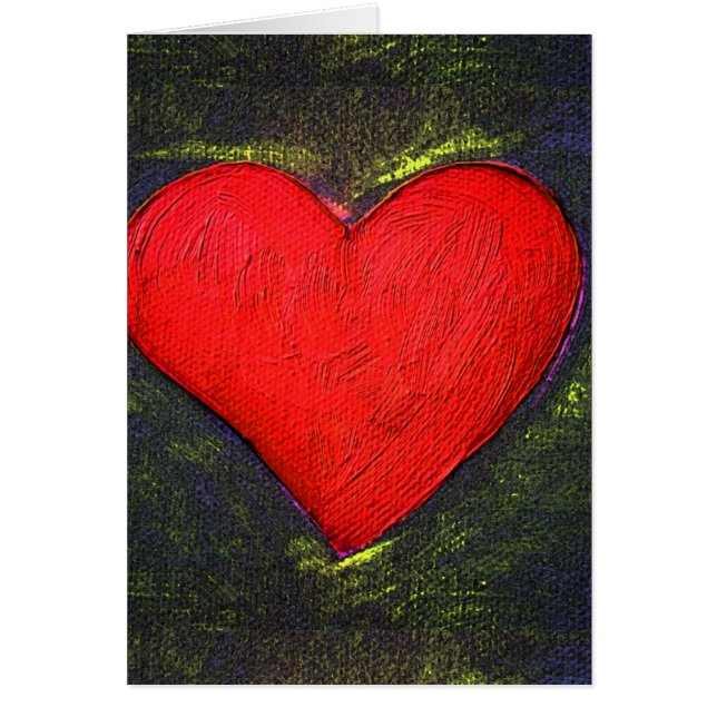 Gemäldetes Herz (Vorne)