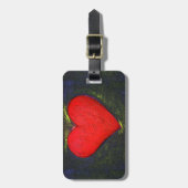 Gemäldetes Herz Gepäckanhänger (Vorderseite vertikal)