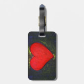 Gemäldetes Herz Gepäckanhänger (Rückseite vertikal)