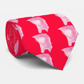 Gemäldetes Herz Krawatte (Gerollt)
