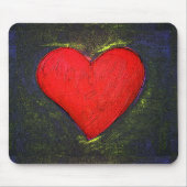Gemäldetes Herz Mousepad (Vorne)