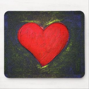 Gemäldetes Herz Mousepad
