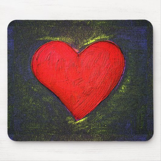 Gemäldetes Herz Mousepad (Vorne)