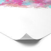 Gemäldetes Herz-Poster Poster (Ecke)