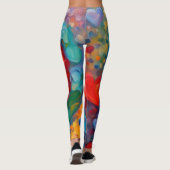Gemäldetes Herzdesign Leggings (Rückseite)