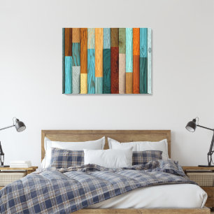Gemäldetes Holz Canvas Art Leinwanddruck