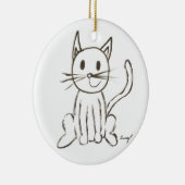 Gemäldetes Kitty "Kitty's 1st Christmas" Ornament (Rechts)