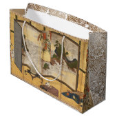 Gemäldetes Koromandel ändern Bildschirm Große Geschenktüte (Rückseite Schrägansicht)