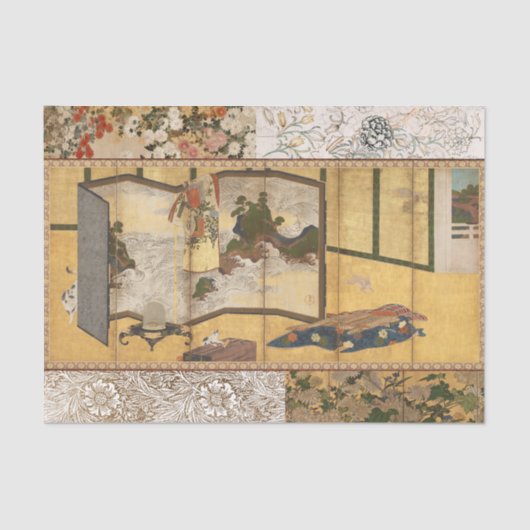 Gemäldetes Koromandel ändern Bildschirm Seidenpapier (Vorderseite)