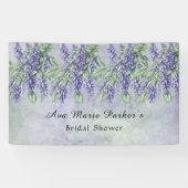 Gemäldetes Lavendel Wisteria Brautparty Banner (Horizontal)