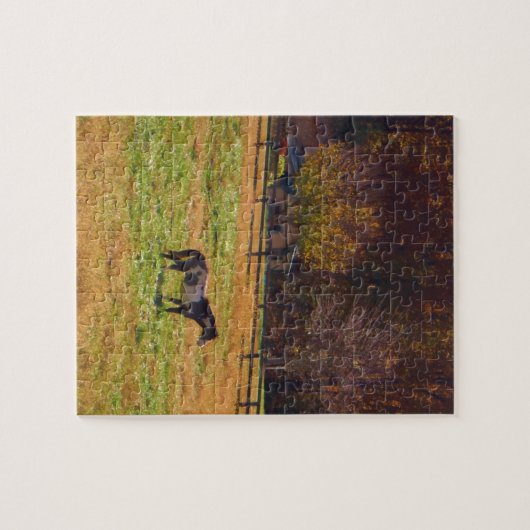 Gemäldetes Pferd in der Ferne Puzzle (Horizontal)