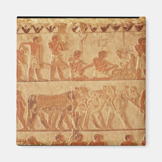 Gemäldetes Relief mit Darstellung Magnet (Vorne)