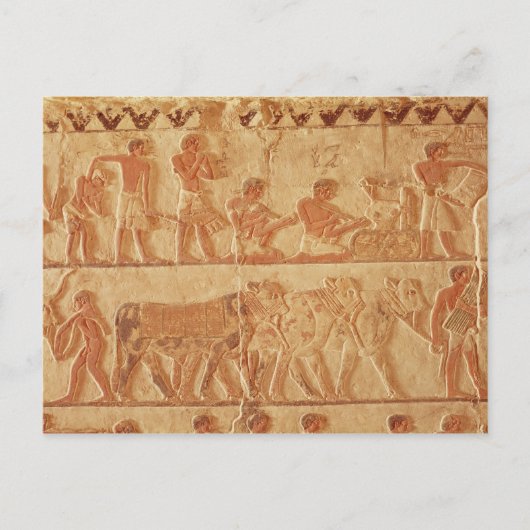 Gemäldetes Relief mit Darstellung Postkarte (Vorderseite)