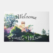 Gemäldetes Schloss Willkommen Fußmatte (Vorderseite)