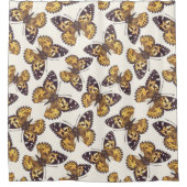 Gemäldetes Schmetterlingsmuster Duschvorhang (Vorderseite)