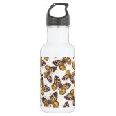Gemäldetes Schmetterlingsmuster Edelstahlflasche (Vorderseite)