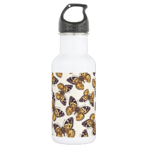 Gemäldetes Schmetterlingsmuster Edelstahlflasche
