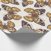 Gemäldetes Schmetterlingsmuster Geschenkpapier (Ecke)