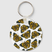 Gemäldetes Schmetterlingsmuster Schlüsselanhänger (Vorderseite)